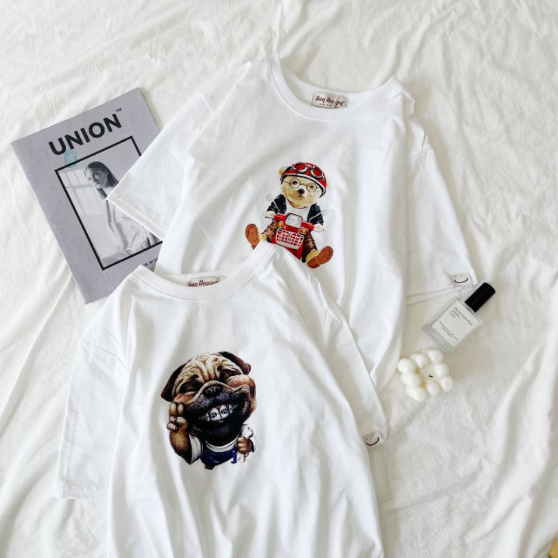 🍑 Áo Thun Say Happy Decal 🍑