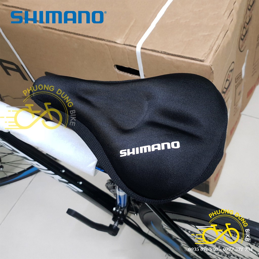 Nệm bọc yên xe đạp silicon mềm Merida, Shimano, Giant