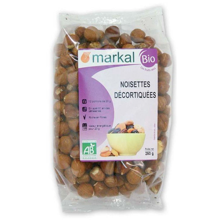 Hạt Phỉ Hazelnut Hữu Cơ Đã Bóc Vỏ Markal &amp; Sotto