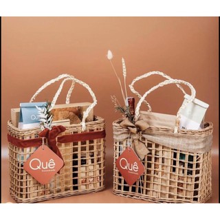 [Giá xưởng] Giỏ mây, giỏ quà bằng mây có tag treo