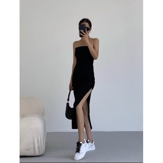 Đầm Body Thun gân co giãn