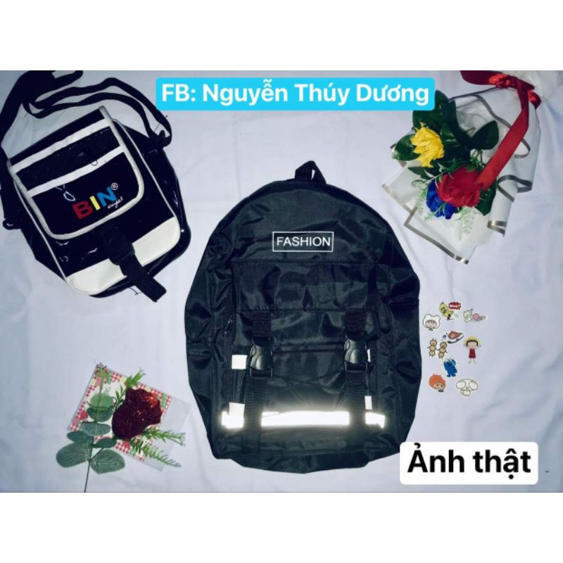 Balo fashion phản quang vải dù