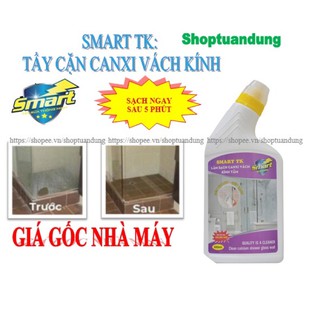 Tẩy cặn Canxi trên kính - Smart TK chai 300ml
