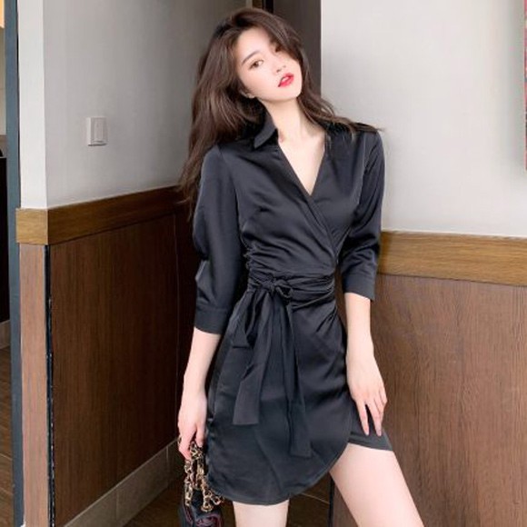 Vải phi lụa trắng/đen