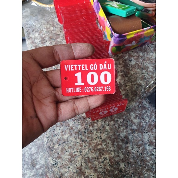 Thẻ mica giữ đồ giữ xe thẻ số