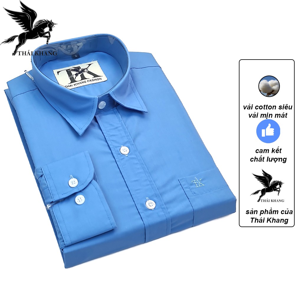 áo sơ mi nam dài tay trung niên form rộng có túi cao cấp vải cotton siêu mịn mát loại áo dài tay sơ mi màu trơn trắng | BigBuy360 - bigbuy360.vn