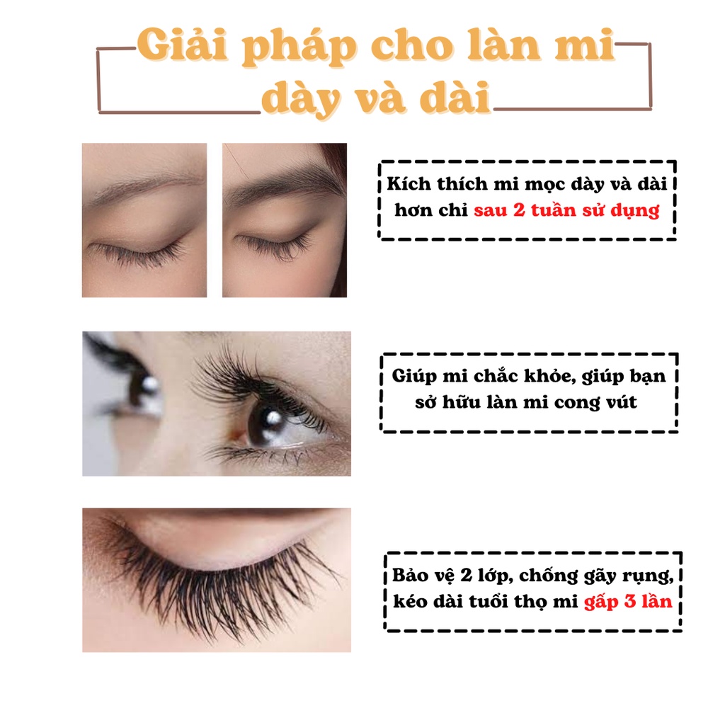 [ Chính Hãng ] Tinh Chất Dưỡng Mi MISAN , Kích Thích Mi Mọc Dài Nhanh Chóng , 5Ml, Tặng Kem Dưỡng Da Tay