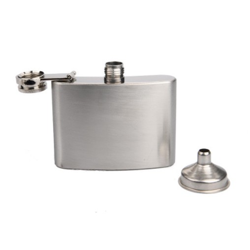 Bình hip flask đựng rượu inox bỏ túi 4oz siêu nhỏ gọn, dung tích 120ml