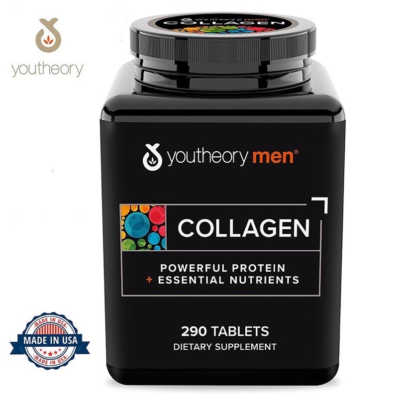 Viên uống Youtheory Collagen Men 390 viên của Mỹ