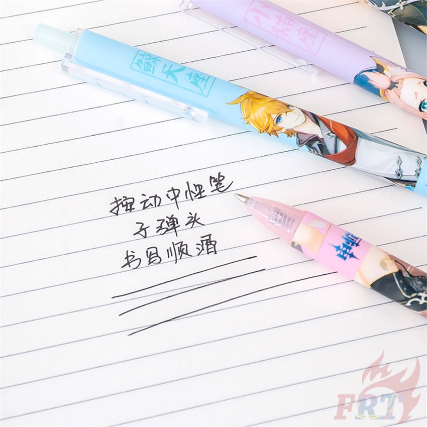 1 Cái ❀ Bút Tác Động Genshin ❀ Bút Mực Gel Trung Tính Dùng Trong Trường Học/Văn Phòng