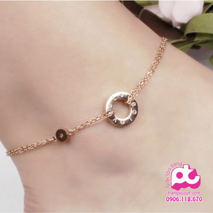 Lắc chân titan nữ cao cấp bảo hành không đen - SY_LC_46 | BigBuy360 - bigbuy360.vn