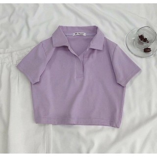 Áo Croptop POLO Nữ Basic