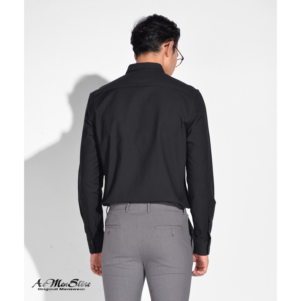 Áo sơ mi nam ROUTINE dài tay cổ bẻ cúc ve Oxford Form Fitted 510S20SHL018