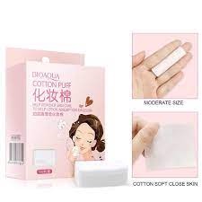 Bông tẩy trang hộp 100 miếng Cotton Puff Bioaqua 8K