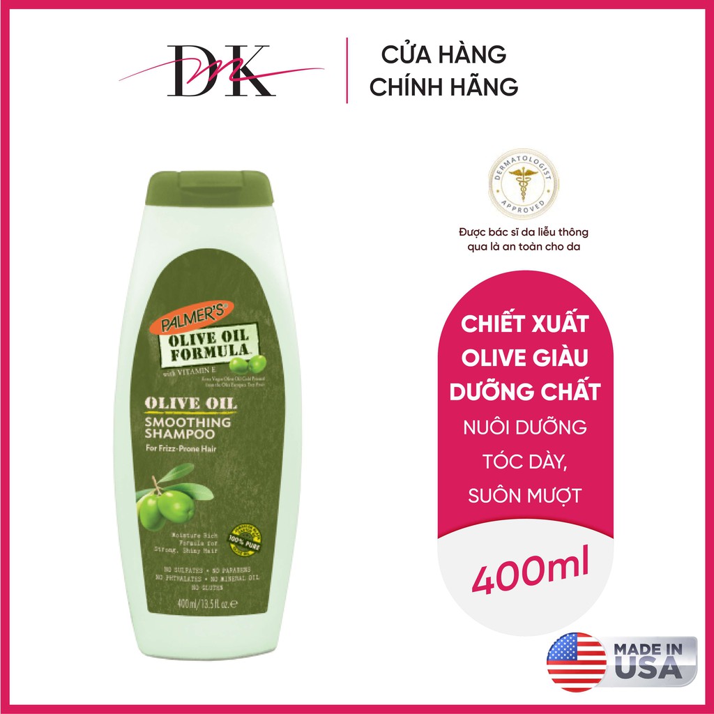 Dầu gội dưỡng tóc suôn mượt Olive Palmer’s 400ml