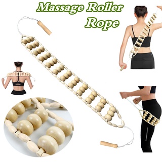 Gỗ lưng massage con lăn dây gỗ trị liệu dụng cụ massage lymphra thoát nước tự massage cho cổ chân giảm đau lưng