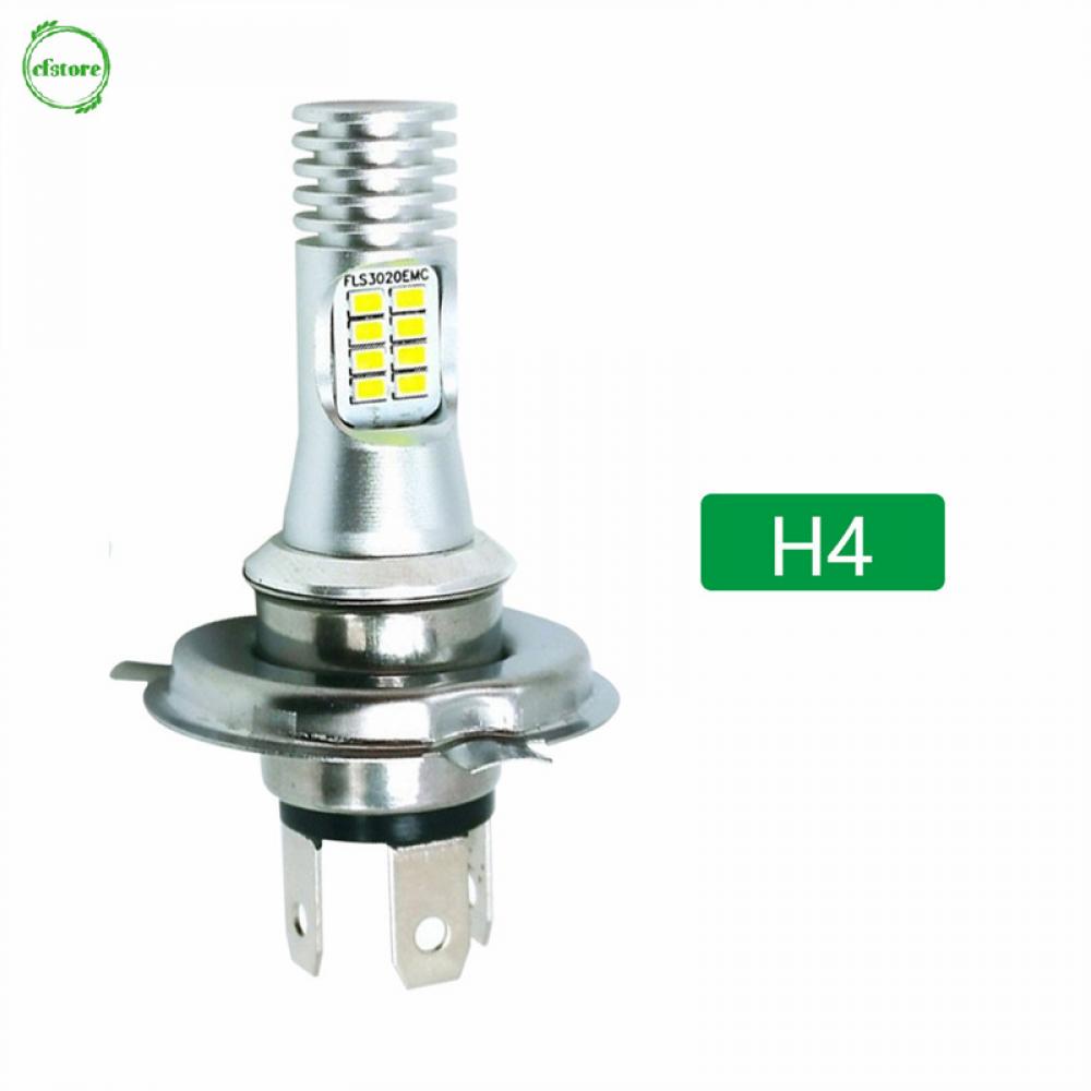 Đèn Pha LED Cf 16SMD 3020 H4 P15D BA20D Ánh Sáng Trắng Cho Xe Máy