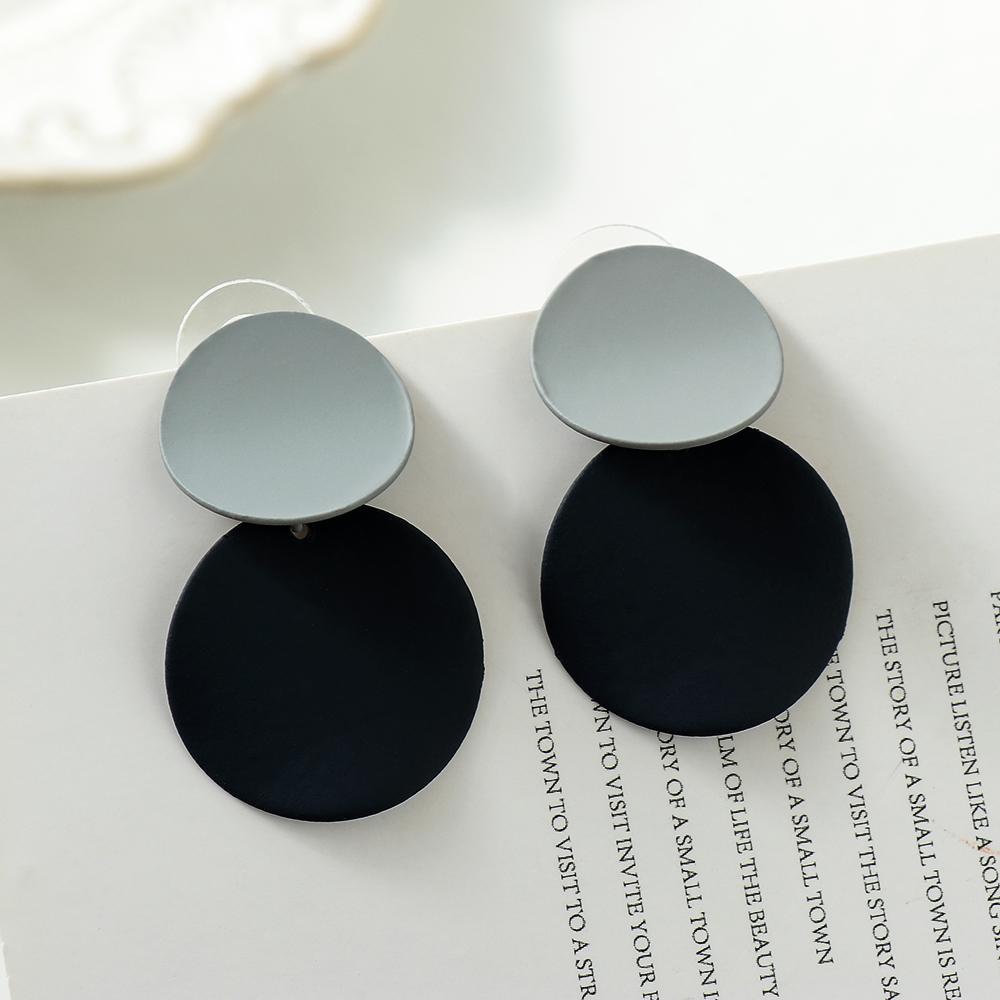 ORIENTLII Bông Tai Hình Tròn Bằng Acrylic Thiết Kế Độc Đáo Thời Trang Mùa