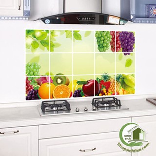 Tranh decal dán bếp cách nhiệt, chống dầu mỡ 60 x 90cm - giao hình ngẫu nhiên