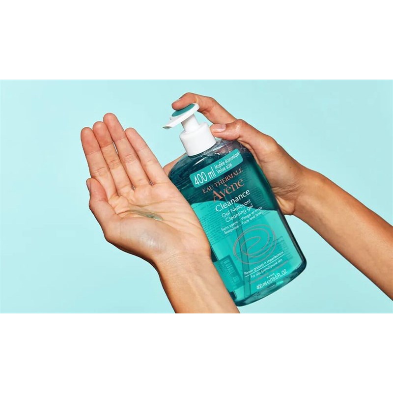 Sữa rửa mặt Avene Cleanance Cleansing Gel 400ML - dành cho da dầu mụn, nhạy cảm