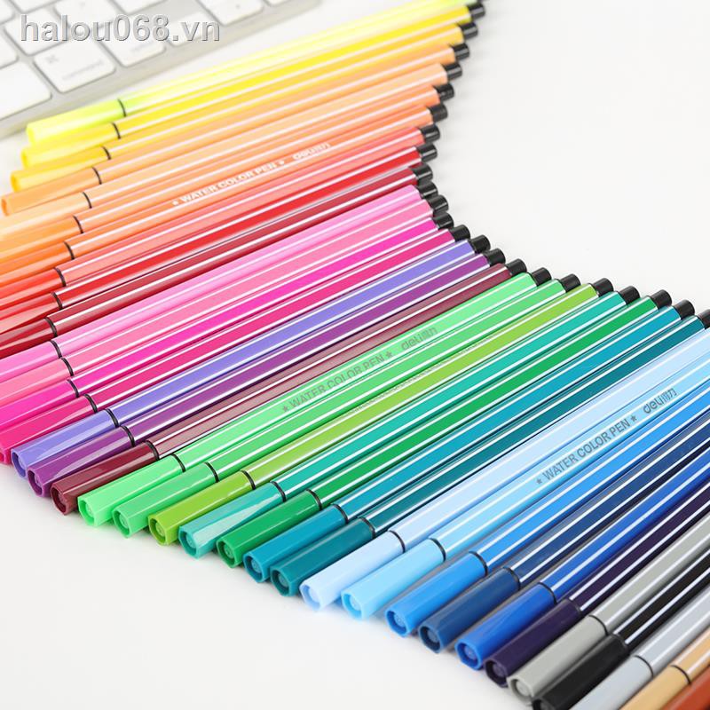 Spot♝✁Bộ bút màu nước mạnh mẽ 24 màu Bộ bút màu trẻ em học sinh mẫu giáo 36 màu bút lông có thể rửa được không độc hại Bút vẽ tay 24 màu 48 màu học sinh tiểu học vẽ tranh bút màu vẽ tranh
