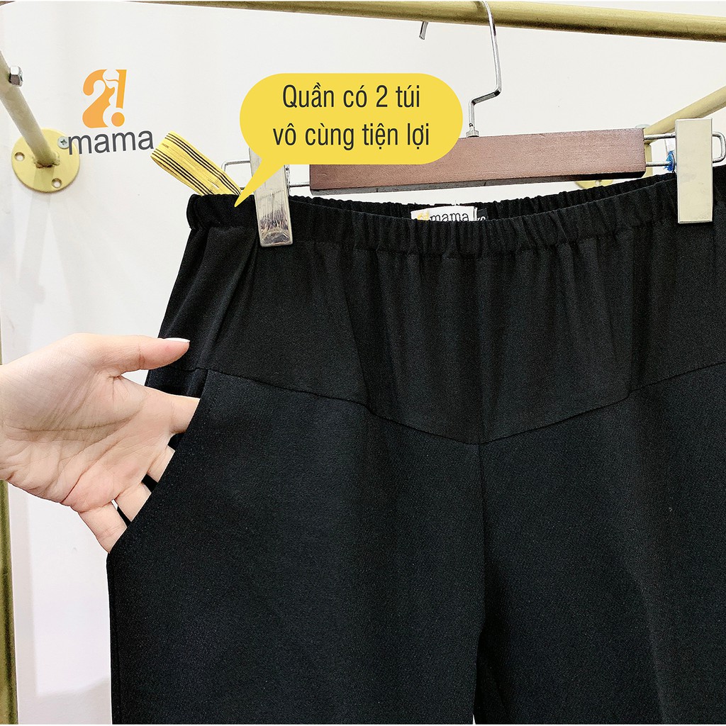 Quần bầu baggy công sở 2MAMA big size chất đẹp - V13