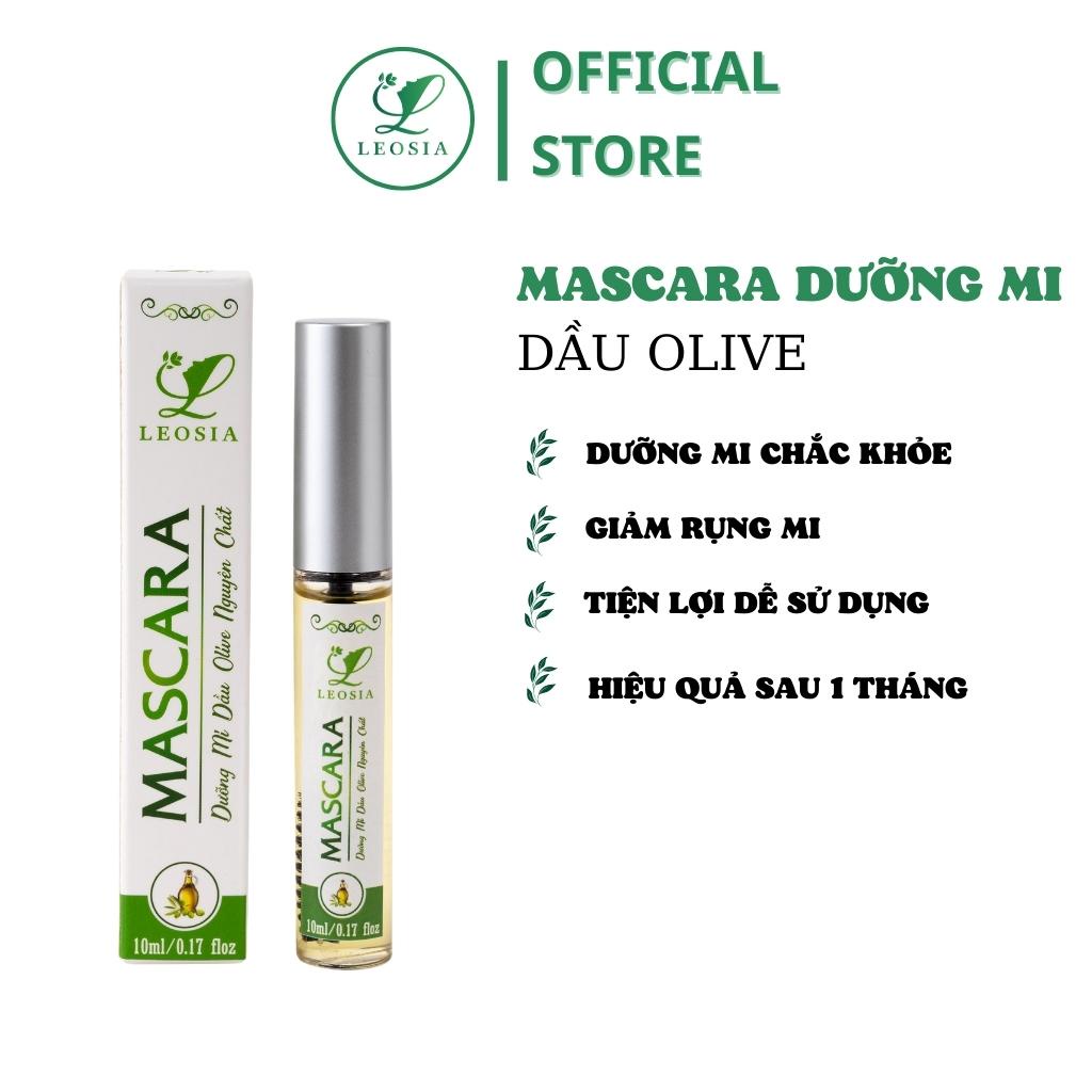 Mascara LEOSIA dầu oliu thiên nhiên dưỡng mi chắc khỏe ngăn ngừa tình trạng rụng mi 10ml