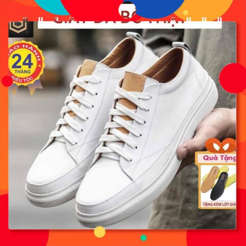 Giày Thể Thao Nam Cao Cấp - Giầy Sneaker Nam Da Bò Thật Nguyên Tấm, Đế Cao Su CHEAPSTORE - CS475 (bảo hành 24 tháng) aa1