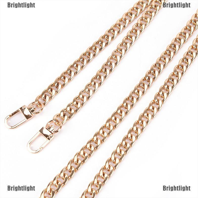 [Bright] Metal Purse Chain Strap Handle Shoulder Crossbody Bag Handbag Replacement [Light]