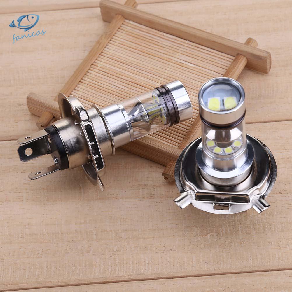 Set 2 bóng đèn sương mù H4 100W 2828 20SMD LED dành cho ô tô