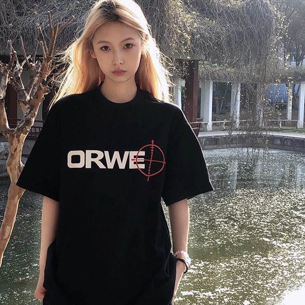 Chất Lượng Cao/Áo Thun Cotton / Vải Cotton / Áo Thun Dáng Rộng Oversize In Họa Tiết Sành Điệu Cho Nữ