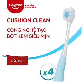 Bàn chải đánh răng Colgate Cushion Clean combo 4 cây