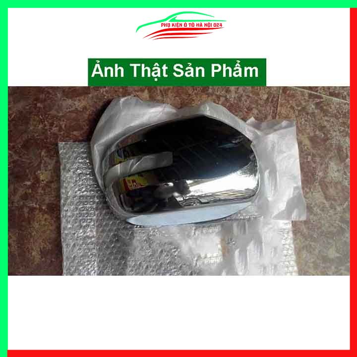 Ốp gương chiếu hậu Mitsubishi Attrage 2015-2020 Hở đèn mạ crom bảo vệ chống trầy trang trí làm đẹp xe