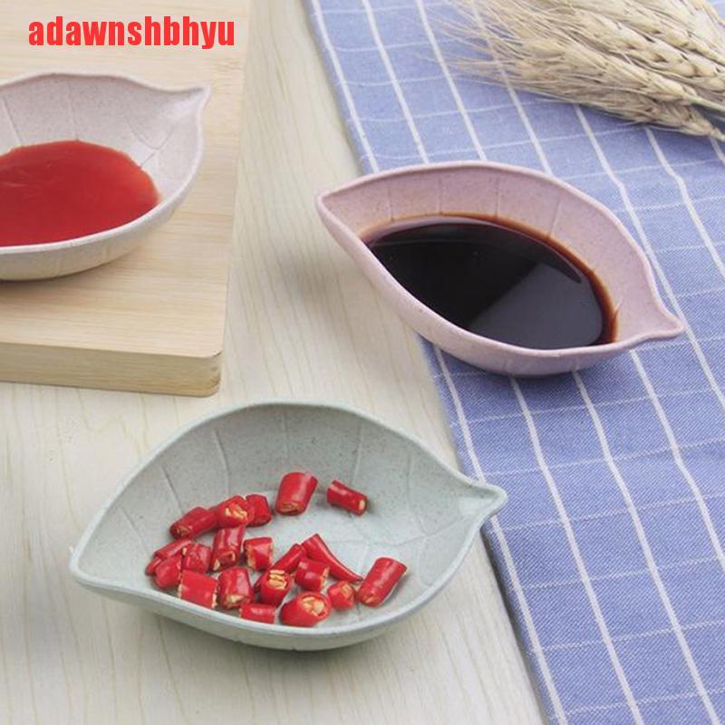 Bát Đựng Nước Chấm / Gia Vị Hình Chiếc Lá Bằng Chất Liệu Lúa Mạch