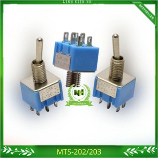 (LKNH) 3 CHIẾC CÔNG TẮC GẠT MTS-202/203 6 Chân 2Nấc/3Nấc 3A/250V 6A/125V Loại Tốt