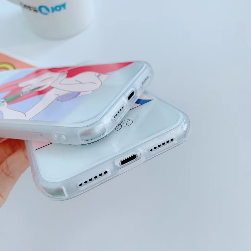 Ốp điện thoại mềm in hình công chúa Disney cho iPhone 11 11Promax 12mini 12 Pro promax 7Plus 7 8 8 X XR XSmax SE2020 | BigBuy360 - bigbuy360.vn