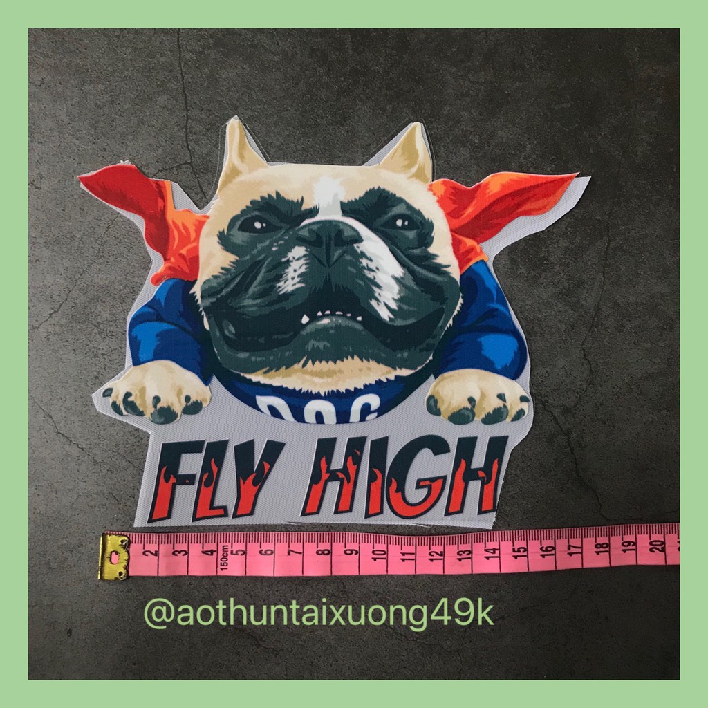 STICKER HÌNH ỦI, HÌNH ÉP NHIỆT HÌNH CHÓ HU210092