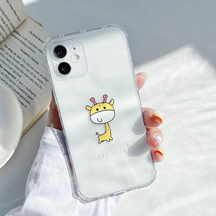 Ốp lưng iphone cạnh hình trong vuông hươu cute 6s/6splus/7/7plus/8/8plus/x/xr/xs/11/12/pro/max/plus/promax-Awifi A3-13