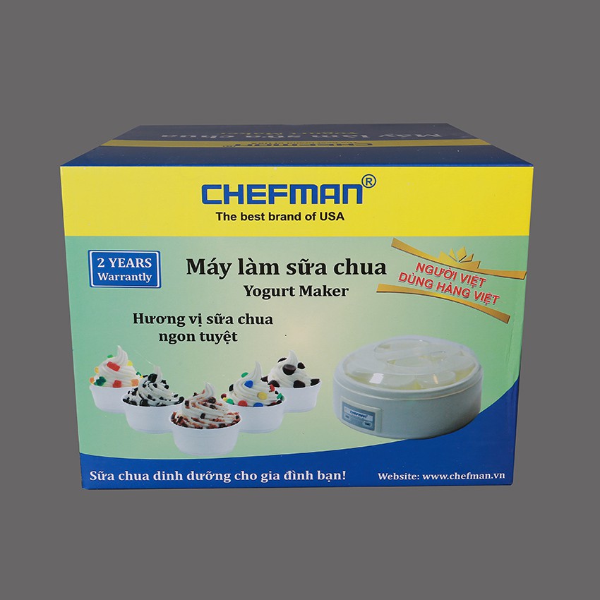 💥Máy Làm Sữa Chua 8 Cốc Nhựa Chefman-301N💥