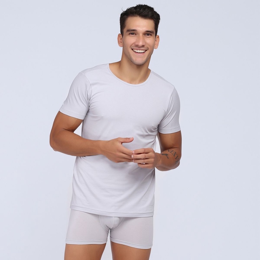 Áo Thun Nam Trơn Jockey Cotton Màu Trắng Xám Xanh Đen - JIMT7114 | BigBuy360 - bigbuy360.vn