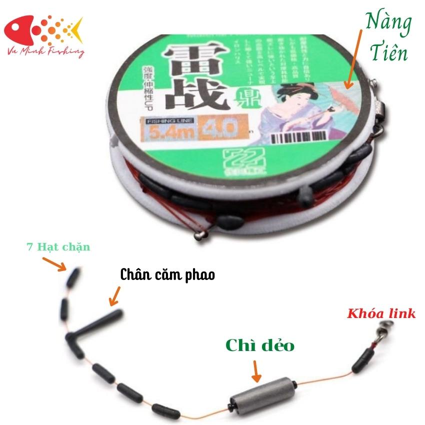 Trục Câu Đài Quấn Sẵn (Bộ 3 Chiếc) Seiko Nhật Bản Nylon Tàng Hình Siêu Khoẻ Chống Bào Mòn Cao Cấp