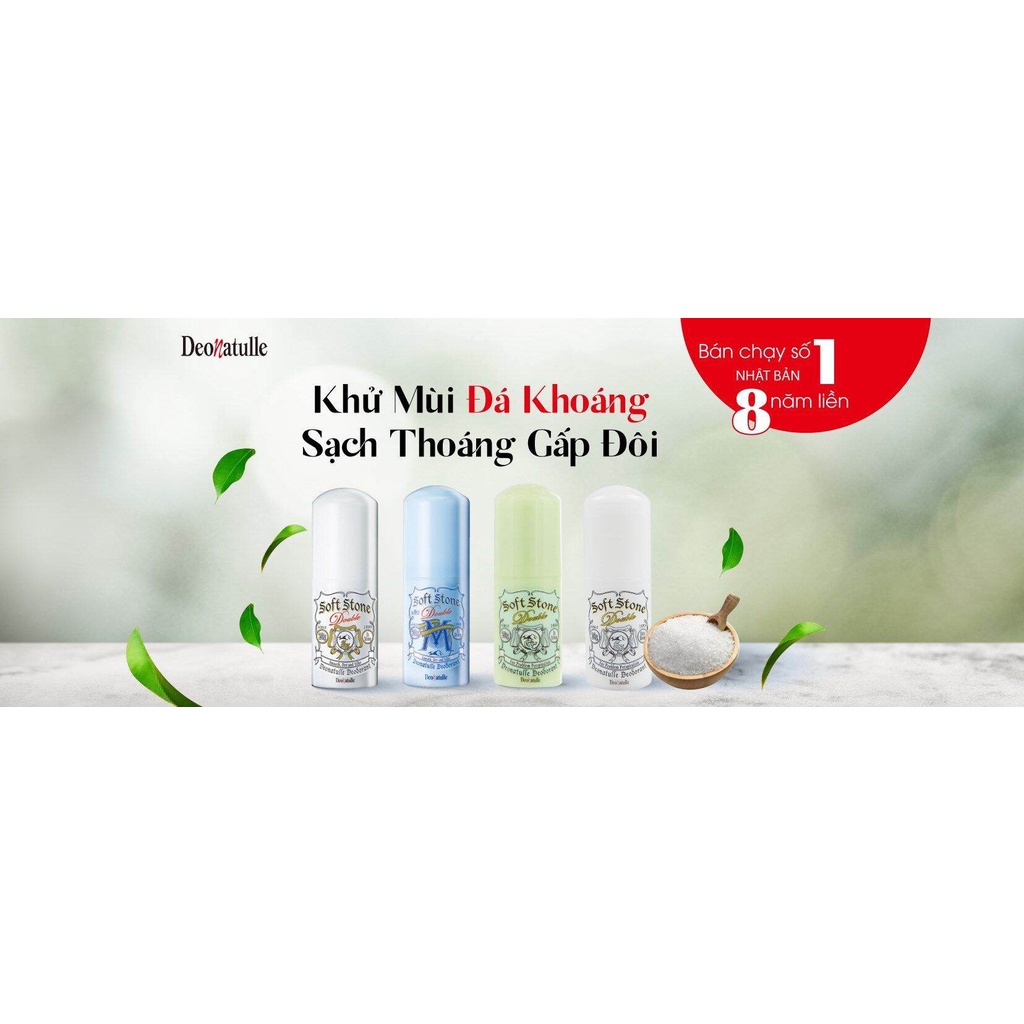 Lăn nách đá khoáng khử mùi Soft Stone Deonatulle 20g Nhật Bản