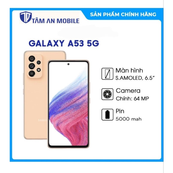 Điện thoại Samsung Galaxy A53 5G (8GB/128GB | 8GB/256GB) Hàng Chính Hãng