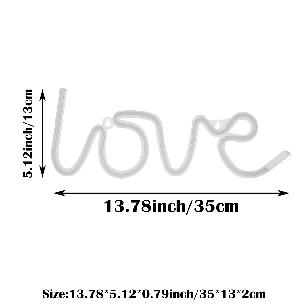 Đèn Led Neon Hình Chữ Love Dùng Để Trang Trí