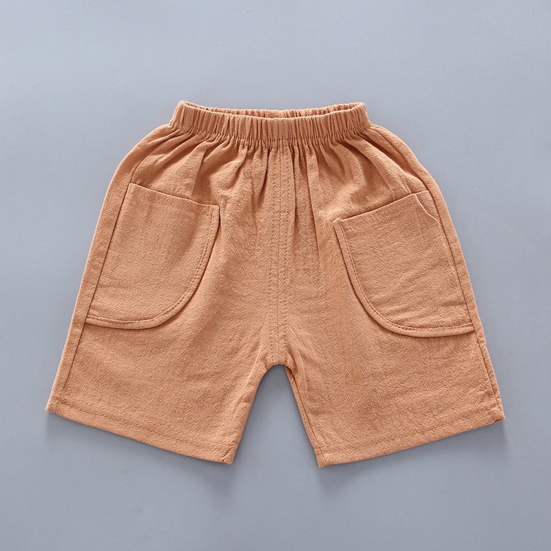 Bộ cộc tay cho bé trai binbon kids , Đồ bộ bé trai chất đũi in hình cổ vòng cho bé từ 6 - 27kg QATEV01