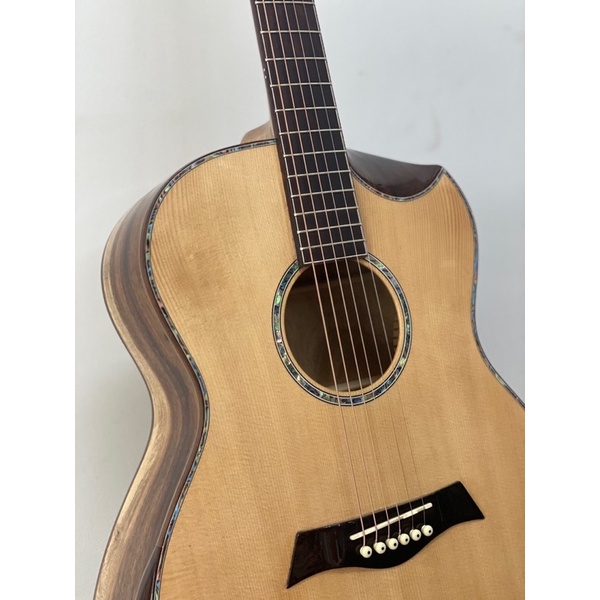 Đàn Guitar Acoustic Gỗ Điệp AL-X3 Nguyên Tấm Vát Bavel Trên Dưới