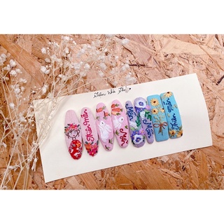 Set Kẹp tóc thêu tên