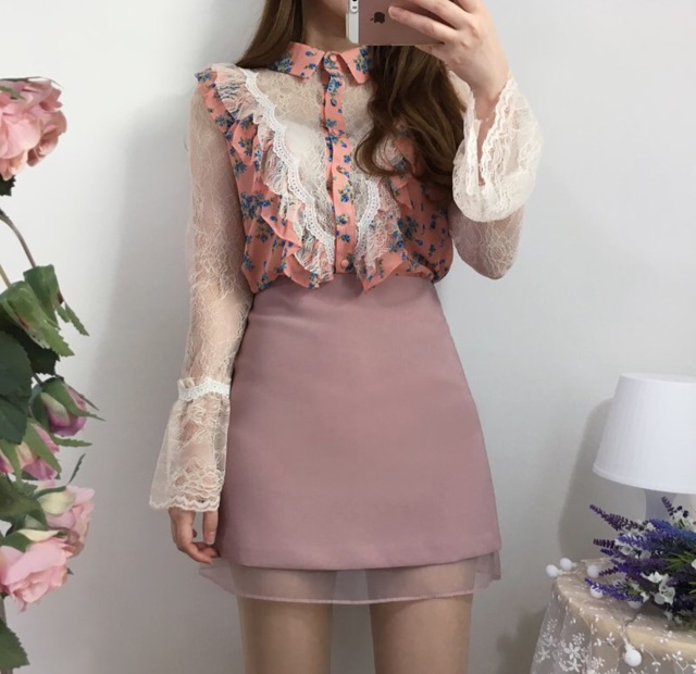 Chân Váy Chữ A Phối Hai Lớp (có nhiều màu) | BigBuy360 - bigbuy360.vn