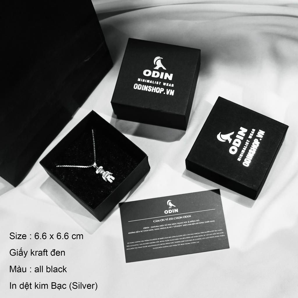 Set gói quà ODIN All Black : Túi giấy Kraft | Túi chống nước | Hộp giấy | Hộp da