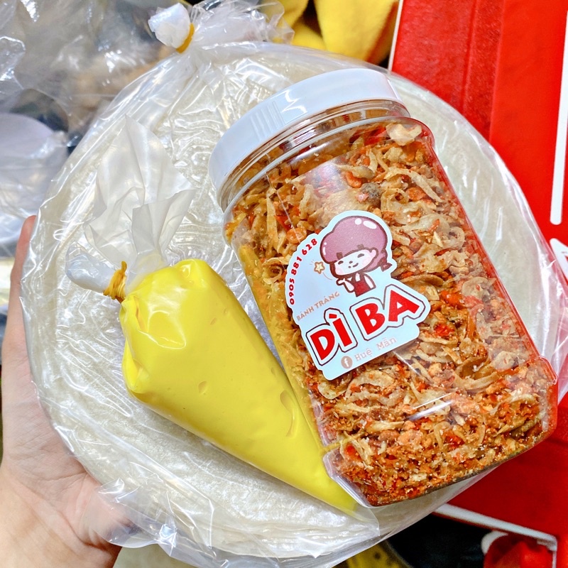 Bánh Tráng Muối Tép Hành Phi